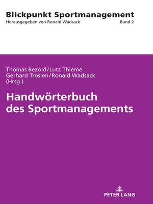 cover image of Handwoerterbuch des Sportmanagements